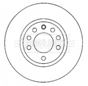 BBD4580 Brzdový kotouč BORG & BECK