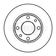 BBD4585 Brzdový kotouč BORG & BECK
