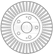 BBD4605 Brzdový kotouč BORG & BECK