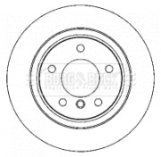 BBD4619 Brzdový kotouč BORG & BECK