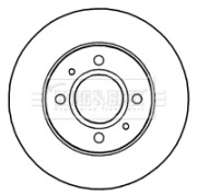 BBD4653 Brzdový kotouč BORG & BECK