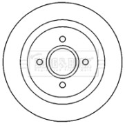 BBD4662 Brzdový kotouč BORG & BECK