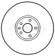 BBD4673 Brzdový kotouč BORG & BECK