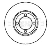 BBD4705 Brzdový kotouč BORG & BECK