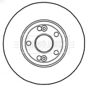 BBD4813 Brzdový kotouč BORG & BECK