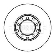 BBD4824 Brzdový kotouč BORG & BECK