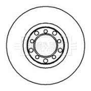 BBD4827 Brzdový kotouč BORG & BECK