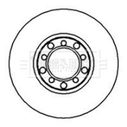 BBD4828 Brzdový kotouč BORG & BECK