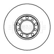 BBD4829 Brzdový kotouč BORG & BECK