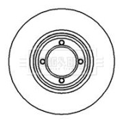 BBD4836 Brzdový kotouč BORG & BECK