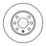 BBD4856 Brzdový kotouč BORG & BECK