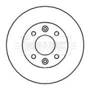 BBD4877 BORG & BECK brzdový kotúč BBD4877 BORG & BECK