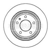 BBD4895 Brzdový kotouč BORG & BECK