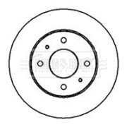 BBD4935 BORG & BECK brzdový kotúč BBD4935 BORG & BECK