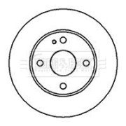 BBD4944 Brzdový kotouč BORG & BECK