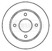 BBD4954 Brzdový kotouč BORG & BECK