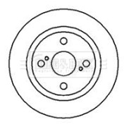 BBD4956 Brzdový kotouč BORG & BECK