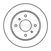 BBD4957 Brzdový kotouč BORG & BECK