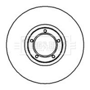 BBD4969 Brzdový kotouč BORG & BECK