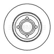 BBD4971 Brzdový kotouč BORG & BECK