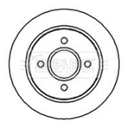 BBD4984 Brzdový kotouč BORG & BECK