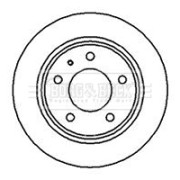 BBD4996 Brzdový kotouč BORG & BECK