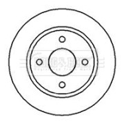 BBD5013 Brzdový kotouč BORG & BECK