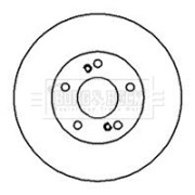 BBD5015 Brzdový kotouč BORG & BECK