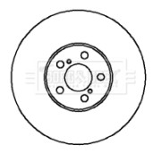 BBD5034 Brzdový kotouč BORG & BECK