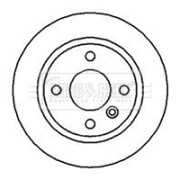 BBD5041 Brzdový kotouč BORG & BECK