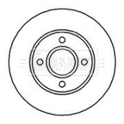 BBD5050 Brzdový kotouč BORG & BECK