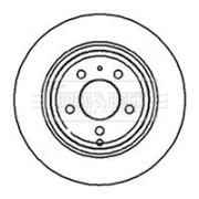 BBD5062 Brzdový kotouč BORG & BECK