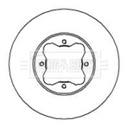 BBD5070 Brzdový kotouč BORG & BECK