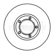 BBD5079 Brzdový kotouč BORG & BECK