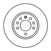 BBD5082 Brzdový kotouč BORG & BECK