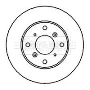 BBD5091 Brzdový kotouč BORG & BECK