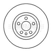 BBD5095 Brzdový kotouč BORG & BECK