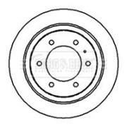 BBD5115 Brzdový kotouč BORG & BECK