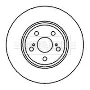 BBD5124 Brzdový kotouč BORG & BECK