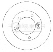BBD5132 Brzdový kotouč BORG & BECK