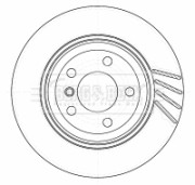 BBD5136 Brzdový kotouč BORG & BECK