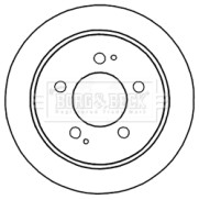 BBD5169 Brzdový kotouč BORG & BECK