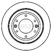BBD5188 Brzdový kotouč BORG & BECK