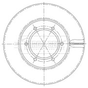 BBD5197 Brzdový kotouč BORG & BECK