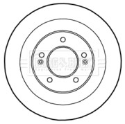 BBD5231 Brzdový kotouč BORG & BECK