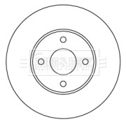 BBD5237 Brzdový kotouč BORG & BECK
