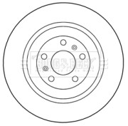BBD5274 Brzdový kotouč BORG & BECK
