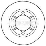 BBD5290 BORG & BECK brzdový kotúč BBD5290 BORG & BECK