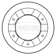 BBD5291 BORG & BECK brzdový kotúč BBD5291 BORG & BECK