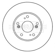 BBD5319 Brzdový kotouč BORG & BECK